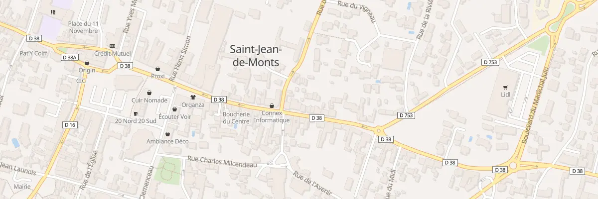 Plan du 20 Rue du général de gaulle à Saint-Jean-de-Monts