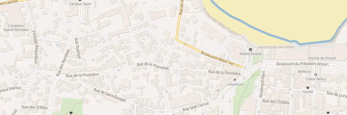Plan du 33 Rue de la Malouine à Dinard