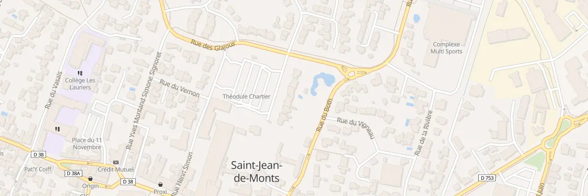 Plan du 3 Pl Theodule Chartier à Saint-Jean-de-Monts