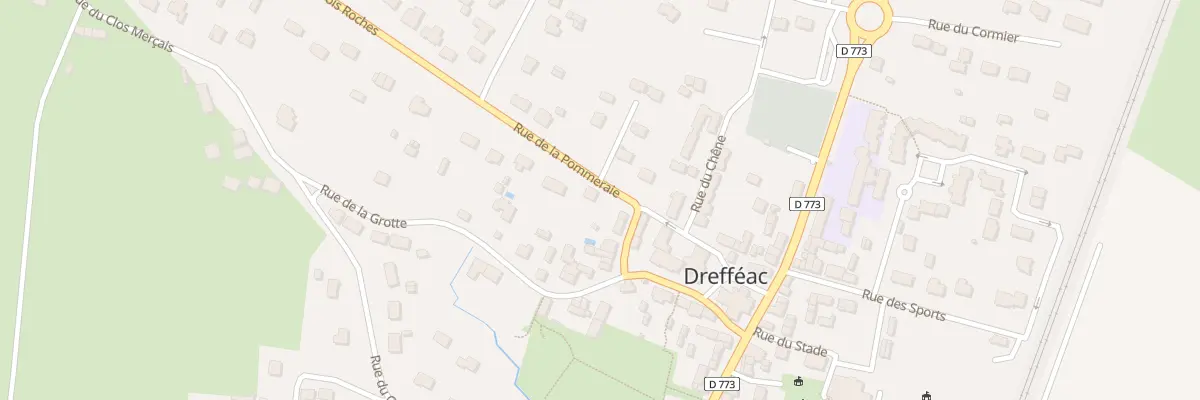 Plan du 9 Rue de la Pommeraie à Drefféac