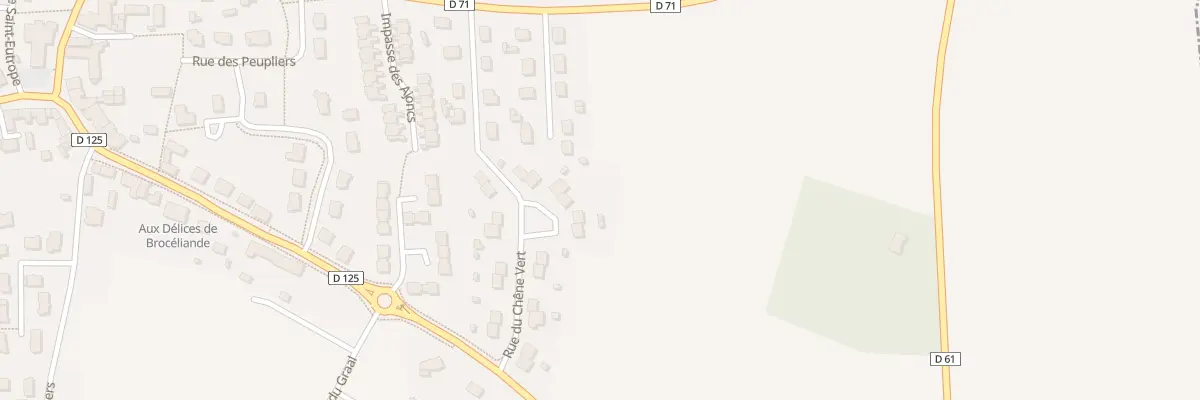 Plan du 16 Rue du Chêne Vert à Boisgervilly