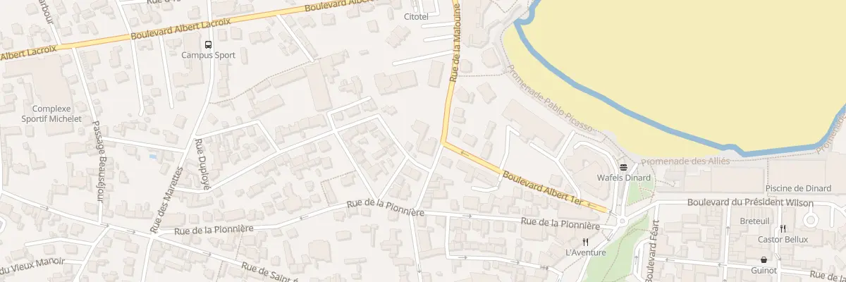Plan du 2 Rue des Corbières à Dinard
