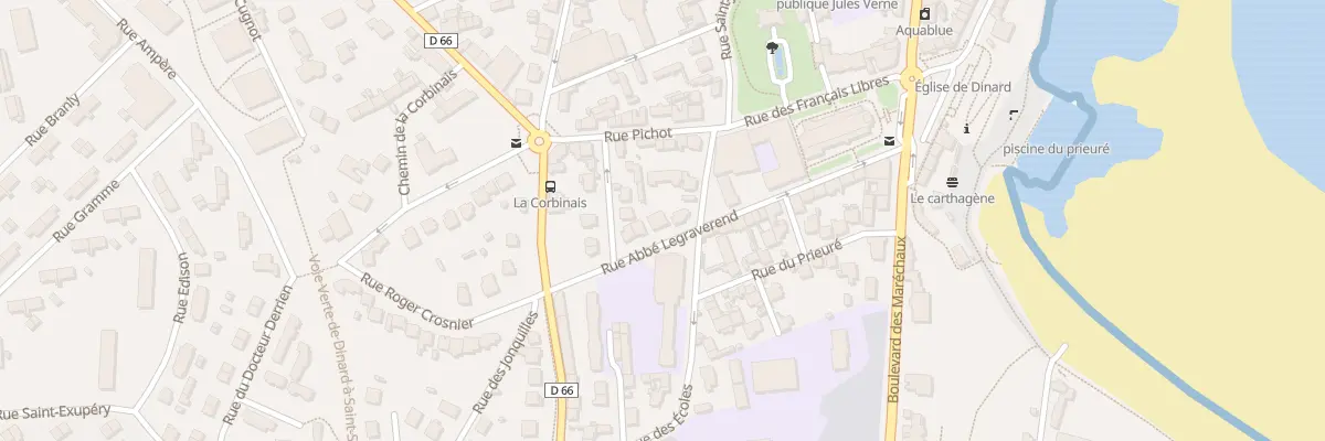Plan du 4 Rue Abbe Legraverend à Dinard