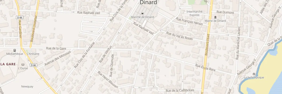 Plan du 44 Rue de la Vallée à Dinard