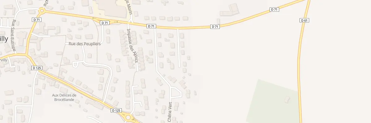Plan du 8 Imp des Longuerais à Boisgervilly