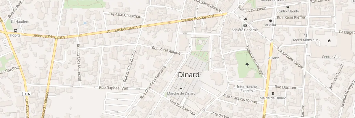 Plan du 3 Rue René Aillerie à Dinard