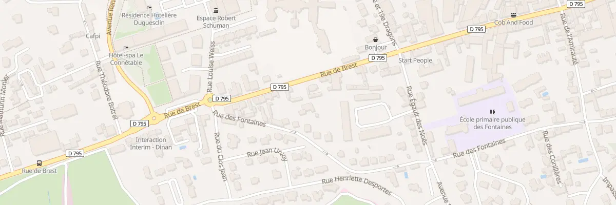 Plan du 75 Rue de Brest à Dinan