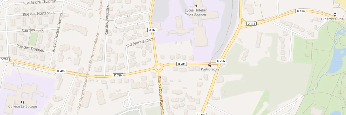 Plan du 10 Rue des Anc Combattants à Dinard