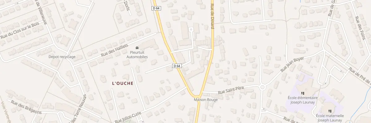 Plan du 2 Rue de l’Aeroport à Pleurtuit