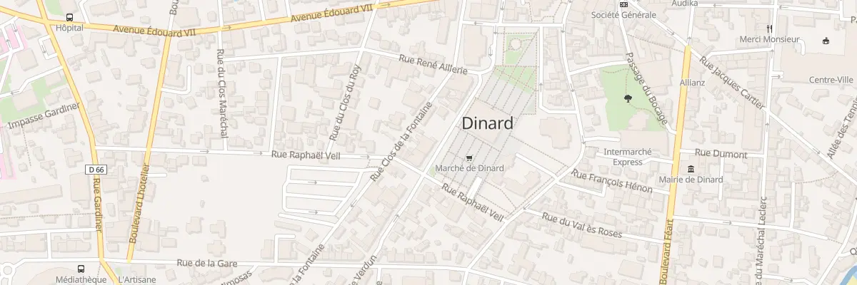 Plan du 11 Rue Clos de la Fontaine à Dinard