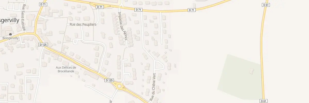 Plan du 24 Rue du Chêne Vert à Boisgervilly
