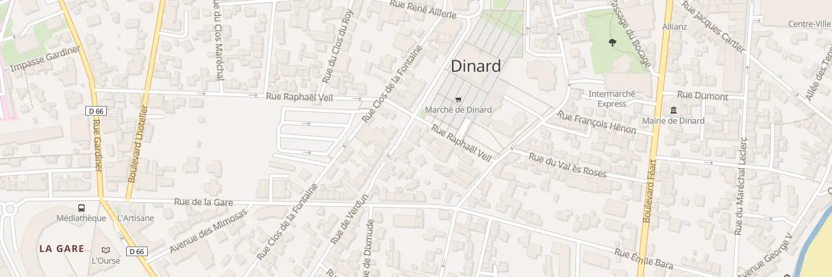 Plan du 9B Rue de Verdun à Dinard