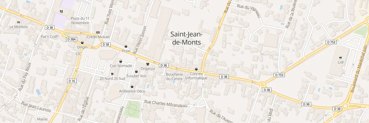 Plan du 34 Rue du général de gaulle à Saint-Jean-de-Monts