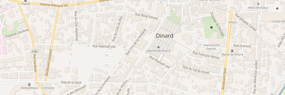 Plan du 14 Rue de Verdun à Dinard