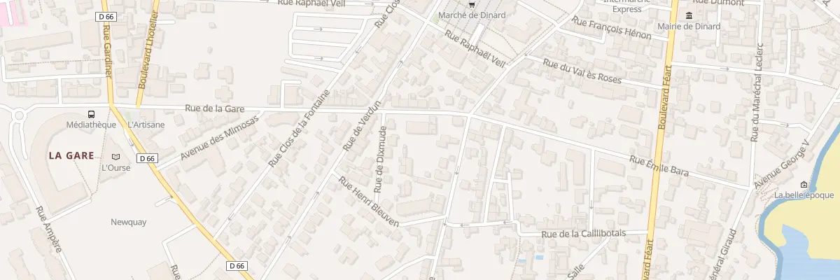 Plan du 7 Rue de la Gare à Dinard