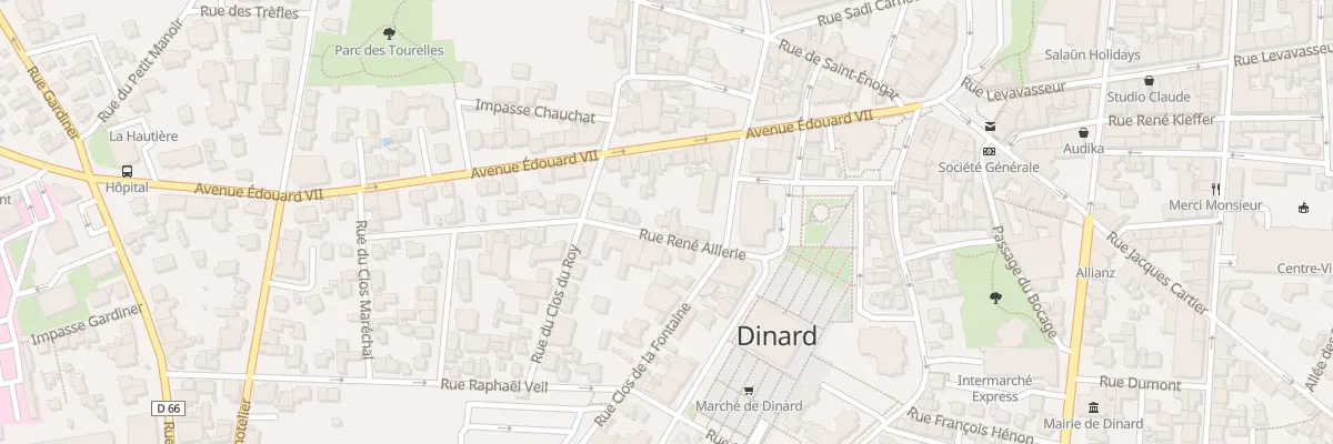 Plan du 8 Rue René Aillerie à Dinard