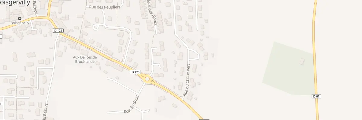 Plan du 9 Rue du Chêne Vert à Boisgervilly
