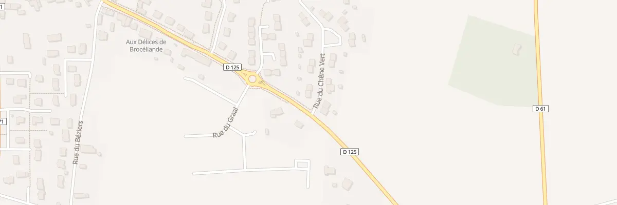Plan du 1 Rue du Chêne Vert à Boisgervilly