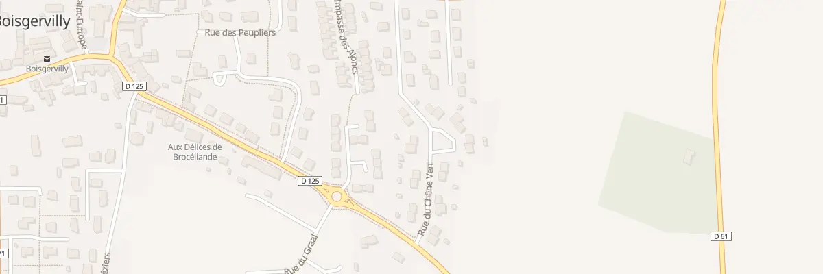 Plan du 11 Rue du Chêne Vert à Boisgervilly
