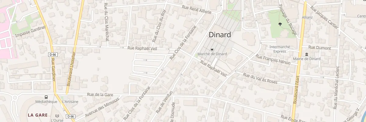 Plan du 16 Rue de Verdun à Dinard