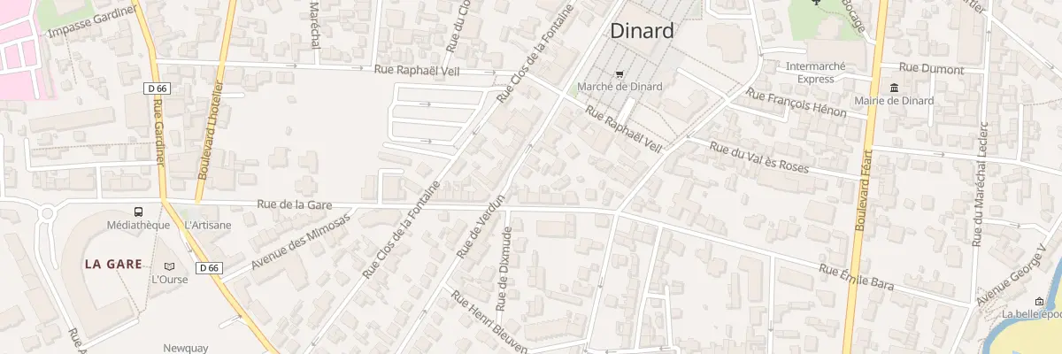 Plan du 15 Rue de Verdun à Dinard