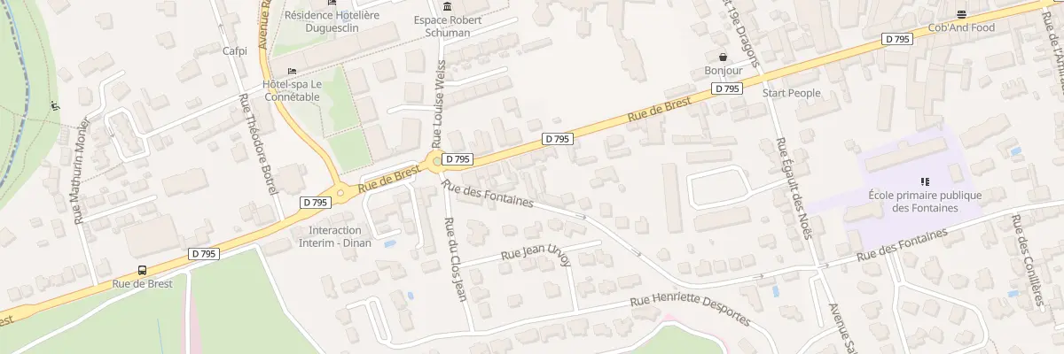 Plan du 83 Rue de Brest à Dinan