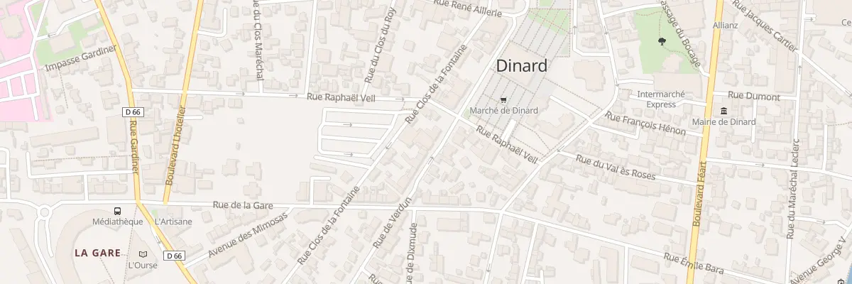 Plan du 17 Rue Clos de la Fontaine à Dinard