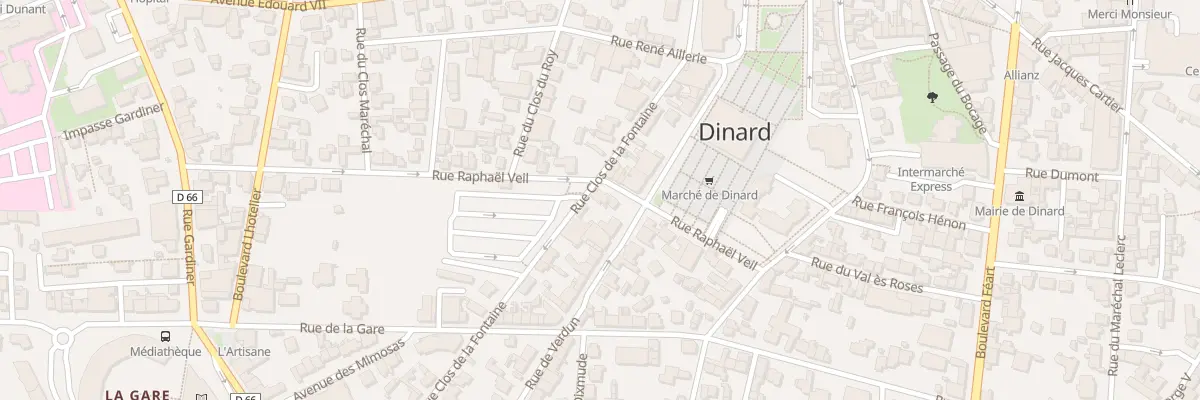 Plan du 9 Rue Raphaël Veil à Dinard