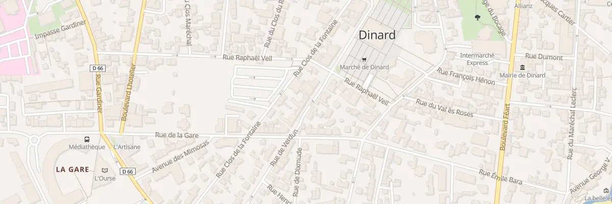 Plan du 18B Rue de Verdun à Dinard