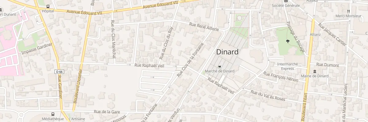 Plan du 14 Rue Clos de la Fontaine à Dinard