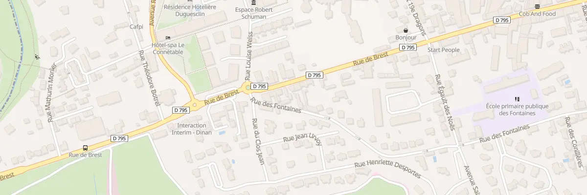 Plan du 85 Rue de Brest à Dinan