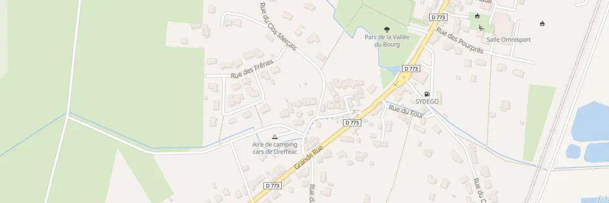 Plan du 20 Rue de la Vallée du Bourg à Drefféac
