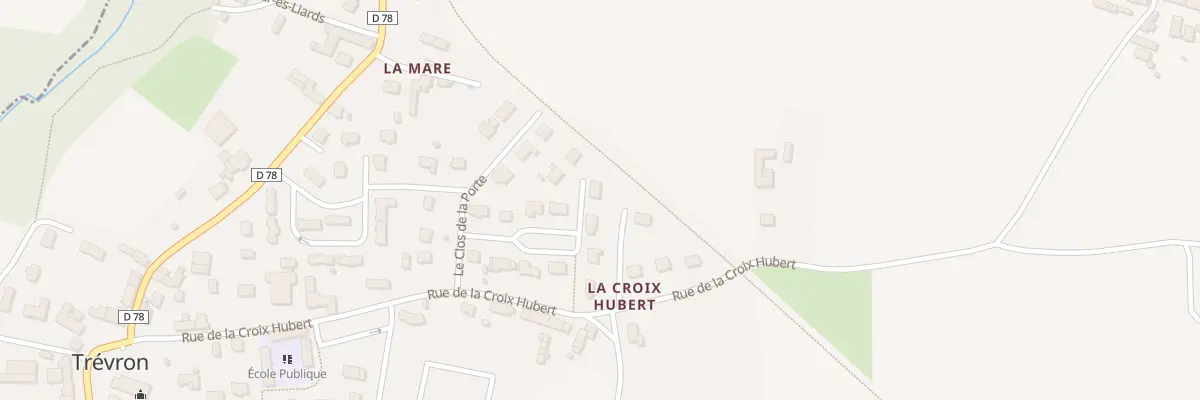 Plan du 13 Lot du Clos de la Porte à Trévron