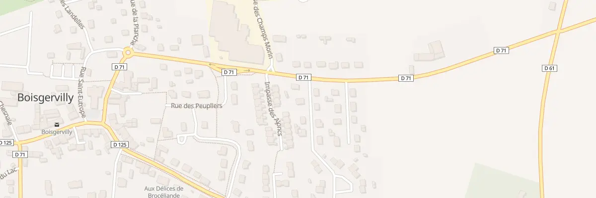 Plan du 21 Rue du Chêne Vert à Boisgervilly