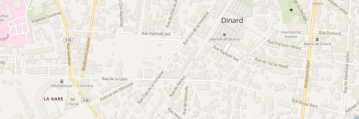 Plan du 21 Rue Clos de la Fontaine à Dinard
