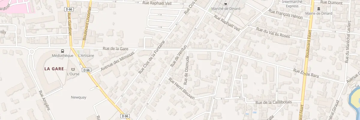 Plan du 23 Rue de Verdun à Dinard