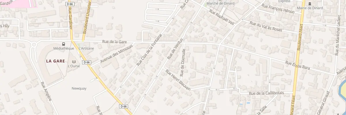 Plan du 25 Rue de Verdun à Dinard