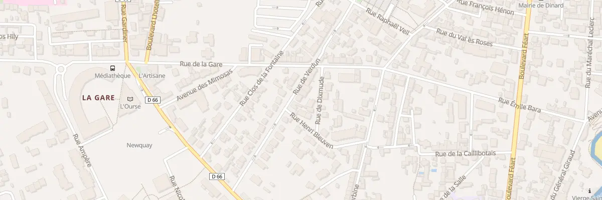 Plan du 27 Rue de Verdun à Dinard