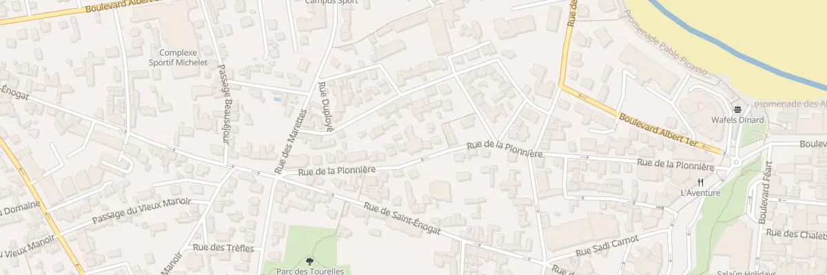 Plan du 36 Rue de la Pionnière à Dinard