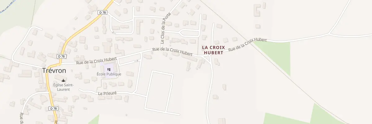 Plan du 18 Rue de la Croix Hubert à Trévron