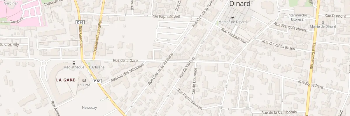 Plan du 30 Rue de la Gare à Dinard
