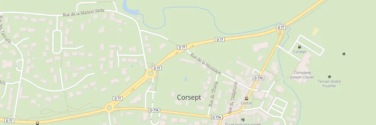 Plan du 17 Rue de la Houssaye à Corsept