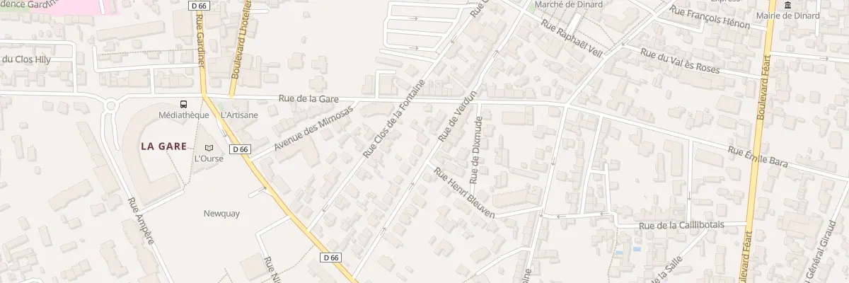 Plan du 28 Rue de Verdun à Dinard