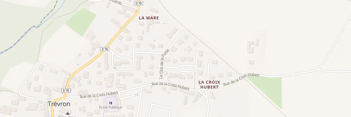 Plan du 17 Lot du Clos de la Porte à Trévron
