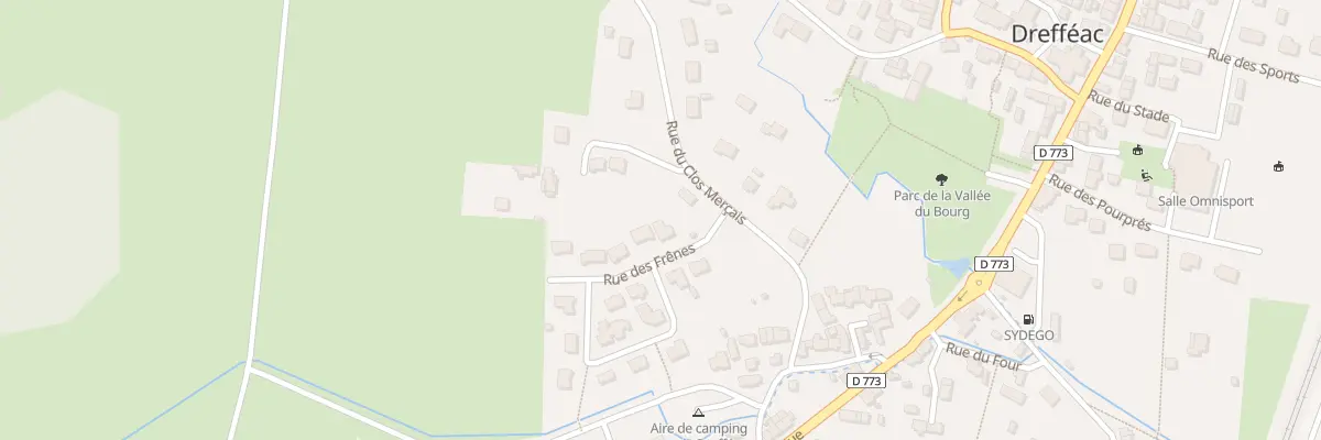 Plan du 2 Rue des Frenes à Drefféac