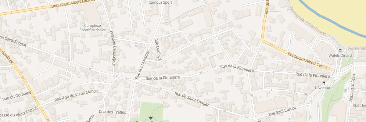 Plan du 40T Rue de la Pionnière à Dinard