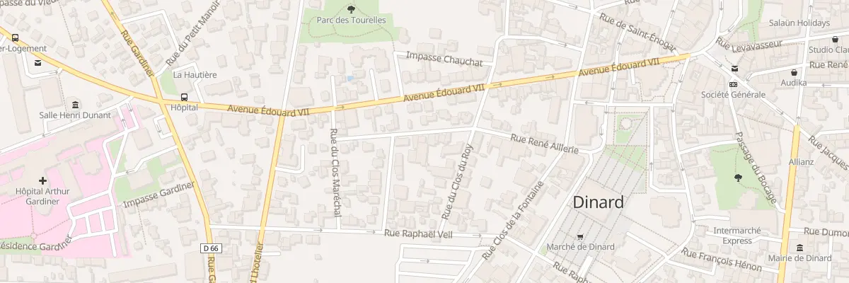 Plan du 19 Rue René Aillerie à Dinard