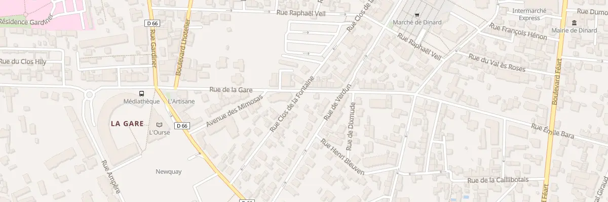 Plan du 25B Rue Clos de la Fontaine à Dinard