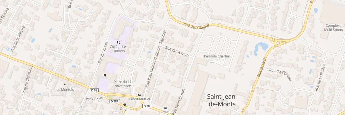 Plan du 10 Rue du vernon à Saint-Jean-de-Monts