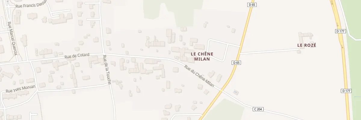 Plan du 18 Rue du Chêne-Milan à Redon